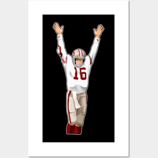 Joe Montana #16 Celebrates Touchdown Posters and Art